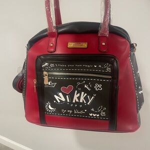Red and Black Women's Bag